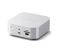 SATECHI Thunderbolt 5 CubeDock™ Docking Station 13 en 1, Compatible USB4 V2, SSD NVMe, Multi Écran Jusqu’à 8K, 80-120 Gbps, PD 140W, Ethernet 2.5 GbE, USB-C/A 10 Gbps et Refroidissement Actif