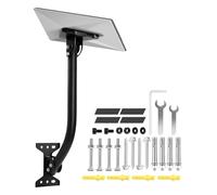 Satellite Mount - 18.5 inch Internet Dish Bracket | Carbon Steel Adjustable Arm - Flexible Wall Roof mounting Pole for Weather Stations and WiFi Extenders, Perfect for House Signal Reception