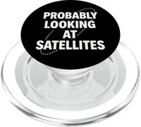 Satellite Spotter Astronomie Amateur Suivi Satellite PopSockets PopGrip pour MagSafe