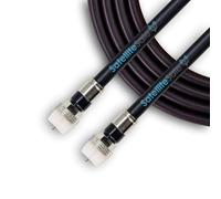 SatelliteSale Digital RG-6/U Câble coaxial 75 Ohm avec connecteurs étanches type F intérieur/extérieur Noir 30,5 m