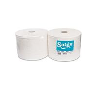 saten bi2582107 Bobine industrielle, papier vierge, 2 couches, lisse, largeur 250, 23 gr, 995 m (Pack de 2 pièces)