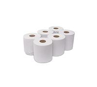 Saten Bobine de séchage, papier recyclé, 1 couche, gaufré, largeur 198, 25 g, 262 mètres, Lot de 6