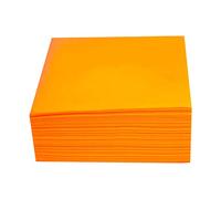 saten ser41007369 Deluxe Soy élégant, serviette 40 x 40, airlaid, pli 1/4, 50 serviettes, Orange