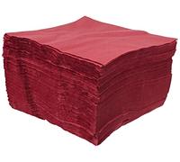 saten ser4220546 Collection, Serviette 40 x 40, 2 couches, pli 1/4, 100 serviettes, 2 couches lisse avec Cenefa, bordeaux