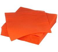 saten ser42207310 Collection, Serviette 40 x 40, 2 couches, pli 1/4, 100 serviettes, 2 couches lisse avec Cenefa, Orange
