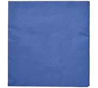 saten ser4230239 Collection, Serviette 40 x 40, 2 couches, pli 1/4, 100 serviettes, 2 couches lisse avec Cenefa, bleu