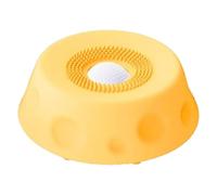 Saterkali Bol à lécher pour chien avec boule, antidérapant et interactif, balle rotative à base stable, pour nourriture humide, yaourt, beurre d'arachide, soulagement de l'ennui, jouet à lécher pour