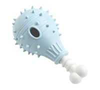Saterkali Dog Treat Dispenser Toy, Durable Spiky Chicken Leg Chew Toy | Durable TPR material with food leakage function, designed for aggressive chewers, safe play Blue