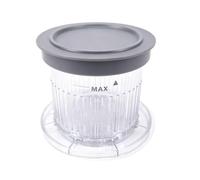 Saterkali Gobelets à dessert avec couvercle en plastique, passent au lave-vaisselle, pour crème glacée, smoothie, desserts glacés, ICE FD10, gris
