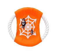 Saterkali Halloween Dog Squeaky Chew Toy Durable Plush Pumpkin Ghost Toy | Durable plush fabric with reinforced stitching, ideal for tugging and chewing, designed for all dog breeds D