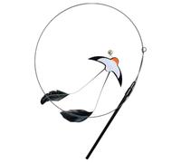 Saterkali Interactive Cat Swallow Toy, Realistic Bird Wand for Exercise | Durable felt material, realistic swallow design stimulates hunting, fits for indoor pets A