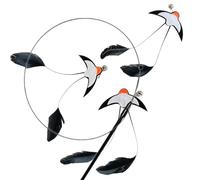 Saterkali Interactive Cat Swallow Toy, Realistic Bird Wand for Exercise | Durable felt material, realistic swallow design stimulates hunting, fits for indoor pets C