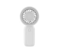 Saterkali Pocket Handheld Fan USB Rechargeable Mini Portable Travel Fan Quiet Desktop Cooling Device Lightweight Summer Essential for Students Outdoor Blanc