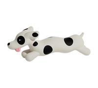 Saterkali Squeaky Dog Chew Toy, Latex Spotted Dachshund Teething Toy, Interactive Fetch Toy for Puppy Small Medium Dogs Biting