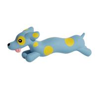 Saterkali Squeaky Dog Chew Toy, Latex Spotted Dachshund Teething Toy, Interactive Fetch Toy for Puppy Small Medium Dogs Biting