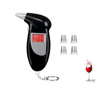 Sathychanpy Analyseur Professionnel de testeur de Souffle d'alcool détecteur de Mensonge éthylotest avec écran LCD numérique, Alcootest Personnel pour Usage Domestique et Professionnel (Noir)