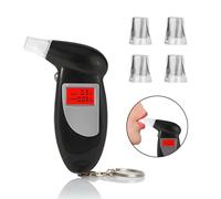 Sathychanpy Ethylotest, Ethylotest Electronique Ecran avec LED d'Affichage Numérique, Alcootest ave 5 Embouchures, Professionnel Portable Testeur d'alcool pour Usage Domestique et Professionnel