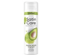Gillette Satin Care Gel À Raser Pour Femme Touche D’Avocat, 200ml, Contient Des Arômes D’aloe Vera, De Jasmin Et De Rose