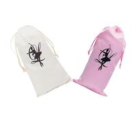 Satin et Toile Paquet à Chaussures de Ballet, Cordon, 1 Paire | Design Compact, Accès Rapide, Intérieur Structuré, Poche Dédiée, pour Studio et Voyage