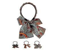 Satin Fabric Hair Bands, 2025 Non Slip Hair Bands Adjustable Hair Band(Light Blue)