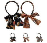 Satin Fabric Hair Bands, Anti-Slip Cross Knotted Fabric Headband, Adjustable Bow, Retro, Fashionable, Suitable For Daily Walking And Sports Wear