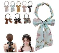 Satin Fabric Hair Bands, Retro Satin Cross Knotted Fabric Headband,Fashionable Adjustable Bow Bowknot Hairbands,Non Slip Ribbon for Hair for Women (Type G)