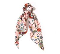 Satin Foulards Furling Girl - rubans for cheveux longs imprimés Vintage, 1 pièce, écharpe, nœud for cheveux, élégants for femmes, queue de cheval, bandes élastiques, accessoires for cheveux Pour La Pl