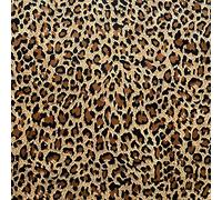 Satin Imitation Fourrure Animaux, Imprimé Tigre, Motif Léopard, Rideau et Décoration, Satin Coloré pour Couture, 300 x 150 cm