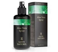 Brumisateur Visage à l' Aloe Vera Pur Bio 200ml - Hydratant et Apaisant, le Secret Fraicheur de l'Été pour Peau Sensible - Brumisateur Cheveux + Peau et Apres Soleil Vegan par Satin Naturel