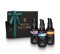 Coffret Cadeau Femme - Acide Hyaluronique Serum Visage + Serum Vitamine C + Retinol Serum Visage 3x30ml, Idee Cadeau Femme - Cadeau Maman Boite Cadeau - Satin Naturel