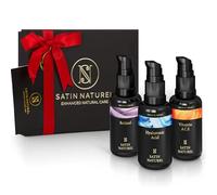 Coffret Cadeau Femme - Acide Hyaluronique Serum Visage + Serum Vitamine C + Retinol Serum Visage 3x30ml, Idee Cadeau Femme - Cadeau Maman Boite Cadeau - Satin Naturel