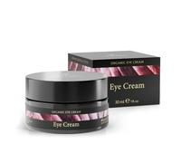 Creme Contour des Yeux Bio 30ml - À l' Acide Hyaluronique + Aloe Vera + Huile d'Argan + Vitamine E Creme de Jour et Nuit - Creme Anti Rides Femme Anti Cerne Hydratant Fait en Allemagne Satin Naturel