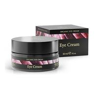 Creme Contour des Yeux Bio 30ml - À l' Acide Hyaluronique + Aloe Vera + Huile d'Argan + Vitamine E Creme de Jour et Nuit - Creme Anti Rides Femme Anti Cerne Hydratant Fait en Allemagne Satin Naturel