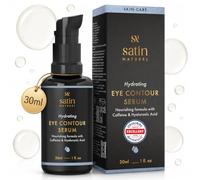 Satin Naturel Gel-Crème Contour des Yeux 30ml - Anti-Cernes, Anti-Rides & Hydratant - Acide Hyaluronique & Taurine Végétale pour Yeux Fatigués & Poches