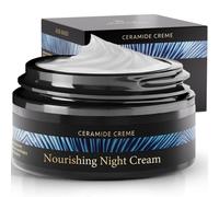Satin Naturel Crème de Nuit Visage 50 ml - Hydratante avec Céramides, Beurre de Karité & Aloe Vera - Réparatrice Barrière Cutanée pour Peaux Sensibles, Nourrissante