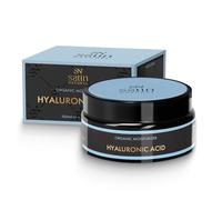 Satin Naturel Crème Bio à l’Acide Hyaluronique 100 ml - Crème Visage Anti-Âge Haute Concentration avec Aloe Vera & Vitamine E - Soin Hydratant Végan pour Femme & Homme, Visage, Cou & Décolleté