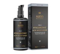 Creme Hydratante Visage Homme Acide Hyaluronique 75ml - Soins pour le Visage Bio Anti Cerne Homme et Anti Ride - Creme Visage à base d' Aloe Vera - Fait en Allemagne - Satin Naturel