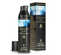 Creme Hydratante Visage Homme Acide Hyaluronique 75ml - Soins pour le Visage Bio Anti Cerne Homme et Anti Ride - Creme Visage à base d' Aloe Vera - Fait en Allemagne - Satin Naturel