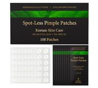 Satin Naturel Patchs Anti-Boutons Invisibles 108 Pièces | 2% d'Acide Salicylique & Huile d'Arbre à Thé, Imperméables Jour & Nuit, Soin Coréen Ciblé