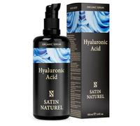 Satin Naturel Sérum Acide Hyaluronique à Forte Teneur 100 ml - Soin Visage Bio à l’Acide Hyaluronique - Hydratant Anti Âge Vegan - Hydratation 24 h - Soin pour Femmes et Hommes