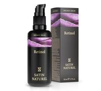 Retinol Serum Visage Bio 50ml, avec Niacinamide + Acide Hyaluronique + Aloe Vera pour un Effet Anti Rides Puissant Immediat pour le Soir - Soins pour le Visage pour Peaux Sensibles par Satin Naturel