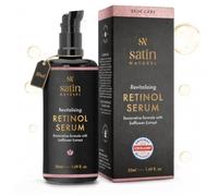 Satin Naturel Sérum au Rétinol 50 ml | Soin Visage Anti-Âge au Rétinol, Acide Hyaluronique, Niacinamide & Aloe Vera Bio, Contre les Rides, Cosmétique Végane