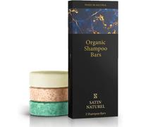 Satin Naturel - Shampoing Et Après-Shampoing Solide Naturel Homme Et Femme Bio 180g - Pack De 3 - Pour La Pousse, La Brillance Et La Force Des Cheveux - Shampoing Cheveux Gras Et Secs