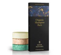 Set de 3 - Shampoing Solide et Apres Shampoing Solide Bio 180g - Shampoing Pousse Cheveux + Cheveux Brillant et Fort - Shampoing Cheveux Gras et Sec - Shampoing Homme et Femme Naturel - Satin Naturel