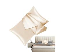 Satin Taie d'oreiller,Doux et Respirant avec Fermeture Éclair | Taie d'oreiller en Satin pour la Santé de la Peau - pour Filles Maman Épouse Maison Chambre Anniversaire Noël Fête des