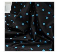 Satin Tissus Tissu satiné soyeux à pois