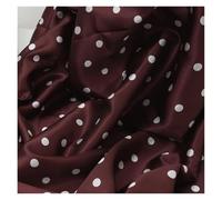 Satin Tissus Tissu satiné soyeux à pois