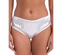 Satini Culotte Couvrante Satin Femme Confort, Blanc, M