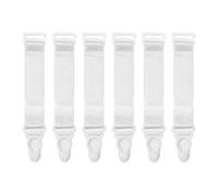 Satini Short Métal Clip Large Porte-Jarretelles Ceinture Lingerie Sangles (Blanc, 1.8cm)