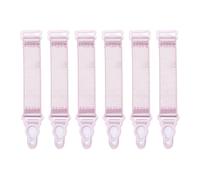 Satini Short Métal Clip Large Porte-Jarretelles Ceinture Lingerie Sangles (Rose Clair, 1.8cm)